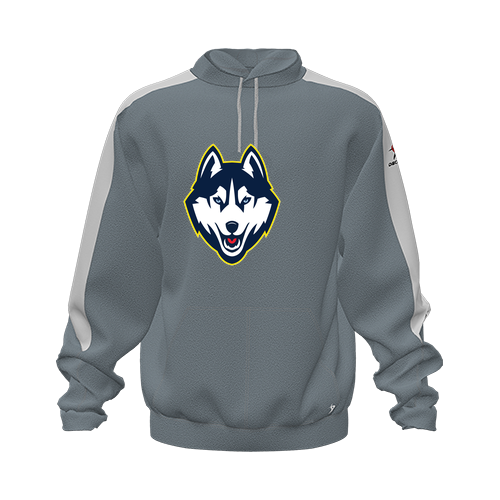 [CUS-DFW-HOOD-FLC-LSL-GRY-YXS-LOGO1] Hoodie (Youth XS, Gray, Logo 1)