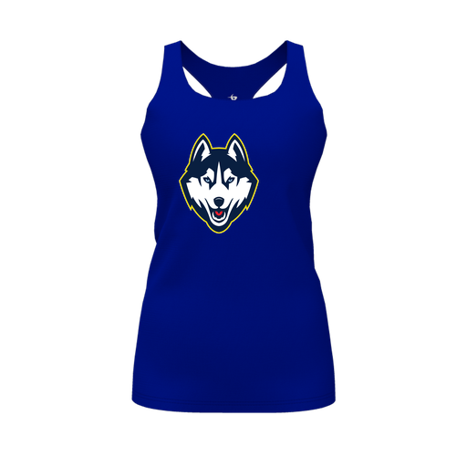 [FT0TRBRY-FYS-LOGO1] Decker Racerback Tank Top (Female Youth S, Royal, Logo 1)