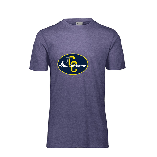 [FTSCUBRY-AS-LOGO2] Decker Men's Tri-Blend T-Shirt - Short Sleeve (Adult S, Royal, Logo 2)