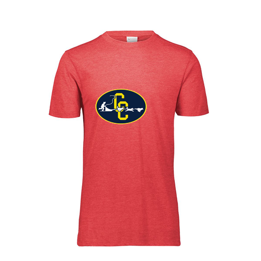 [FTSCUBRD-AS-LOGO2] Decker Men's Tri-Blend T-Shirt - Short Sleeve (Adult S, Red, Logo 2)