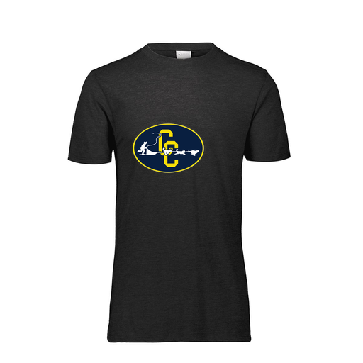 [FTSCUBBK-YS-LOGO2] Decker Youth Tri-Blend T-Shirt - Short Sleeve (Youth S, Black, Logo 2)