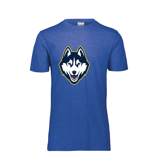 [FTSCUBRY-YS-LOGO1] Decker Youth Tri-Blend T-Shirt - Short Sleeve (Youth S, Royal, Logo 1)