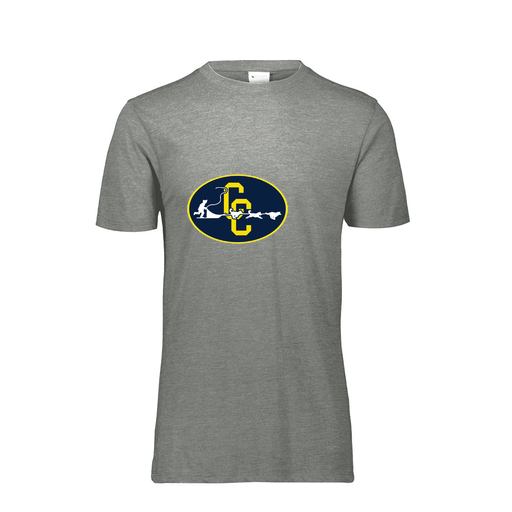 [FTSCUBGY-YS-LOGO2] Decker Youth Tri-Blend T-Shirt - Short Sleeve (Youth S, Gray, Logo 2)