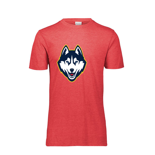 [FTSCUBRD-YS-LOGO1] Decker Youth Tri-Blend T-Shirt - Short Sleeve (Youth S, Red, Logo 1)