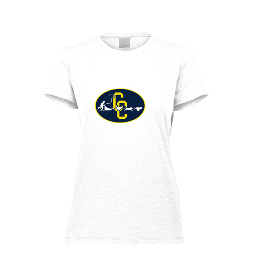 [FTSCUBWH-FAXS-LOGO2] Decker Women's Tri-Blend T-Shirt - Short Sleeve (Female Adult XS, White, Logo 2)