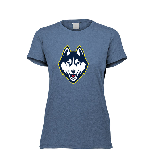 [FTSCUBNV-FAXS-LOGO1] Decker Women's Tri-Blend T-Shirt - Short Sleeve (Female Adult XS, Navy, Logo 1)