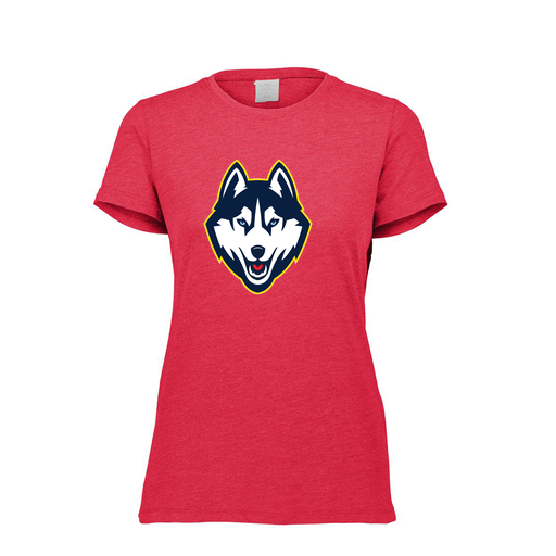 [FTSCUBRD-FAXS-LOGO1] Decker Women's Tri-Blend T-Shirt - Short Sleeve (Female Adult XS, Red, Logo 1)