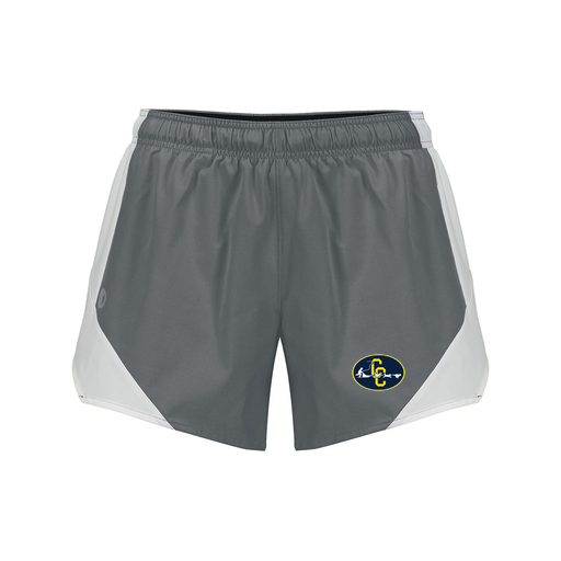 [229489.R04.S-LOGO2] Girls Olympus Shorts (Female Youth S, Gray, Logo 2)