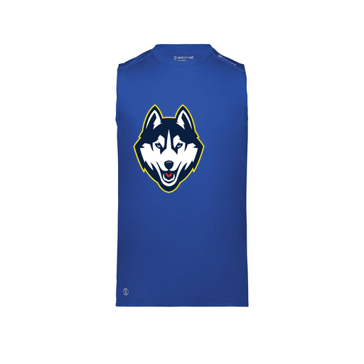 [222593.060.S-LOGO1] Men's CoolDry TankTop (Adult S, Royal, Logo 1)