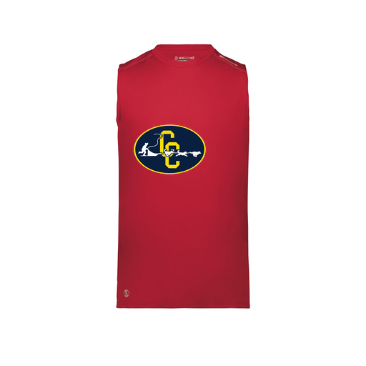 [222593.083.S-LOGO2] Men's CoolDry TankTop (Adult S, Red, Logo 2)