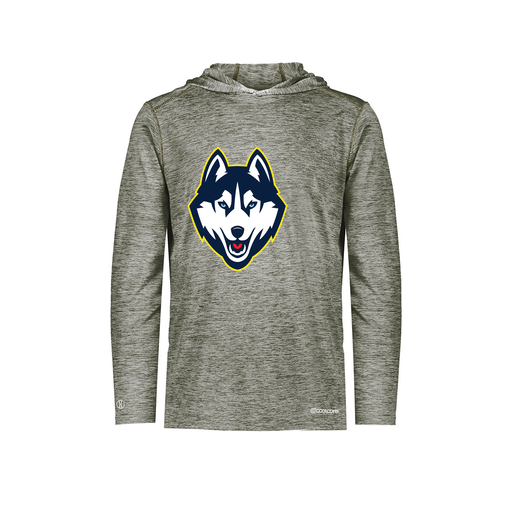 [FOLHCGGY-AS-LOGO1] Decker Men's Charge Hoodie (Adult S, Gray, Logo 1)