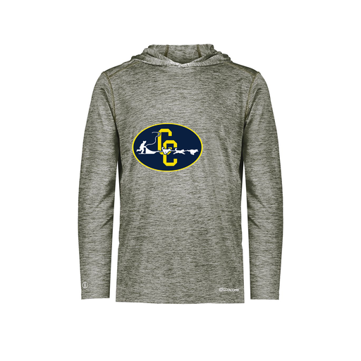 [FOLHCGGY-AS-LOGO2] Decker Men's Charge Hoodie (Adult S, Gray, Logo 2)