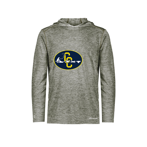 [FOLHCGGY-YS-LOGO2] Decker Youth Charge Hoodie (Youth S, Gray, Logo 2)