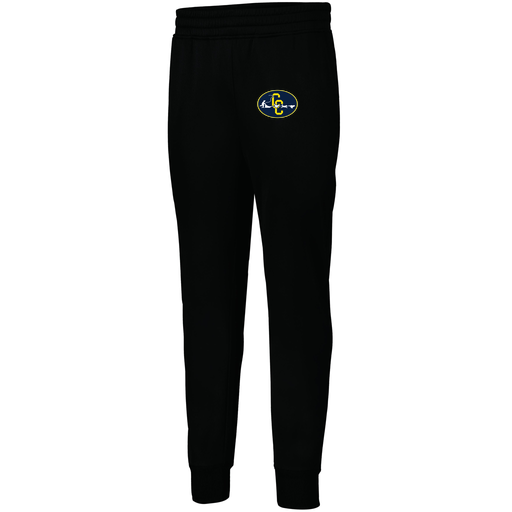 [5566.080.XS-LOGO2] Men's PERFORMANCE FLEECE JOGGER (Adult XS, Black, Logo 2)